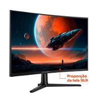 Monitor Gamer Curvo Husky Boreal 24", FHD, 180Hz, 1ms, Adaptive Sync, VA, DisplayPort e HDMI, HDR - HMG00424PT - 3