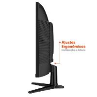 Monitor Gamer Curvo Husky Boreal 24", FHD, 180Hz, 1ms, Adaptive Sync, VA, DisplayPort e HDMI, HDR - HMG00424PT