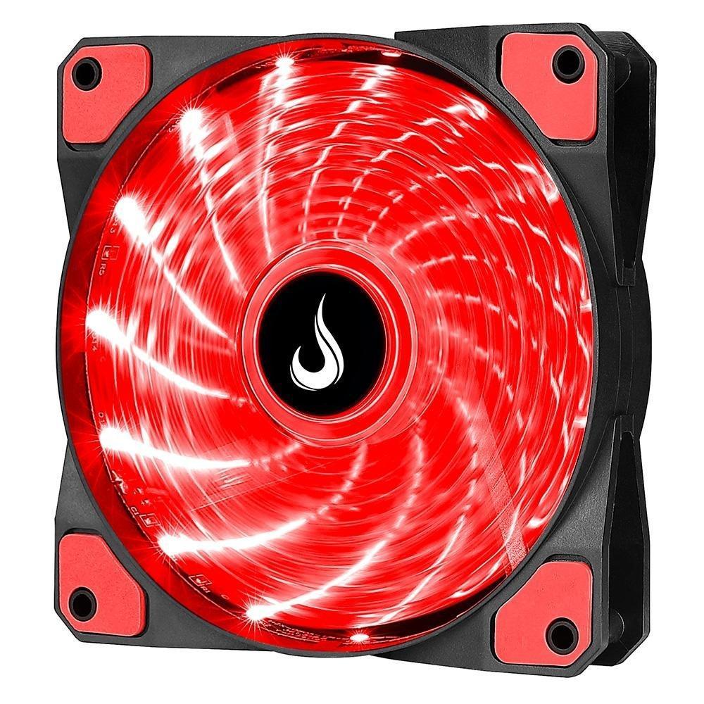 Ventoinha Rise Mode Wind W1, 120mm, LED Vermelho, Preto - RM-WN-01-BR - 3