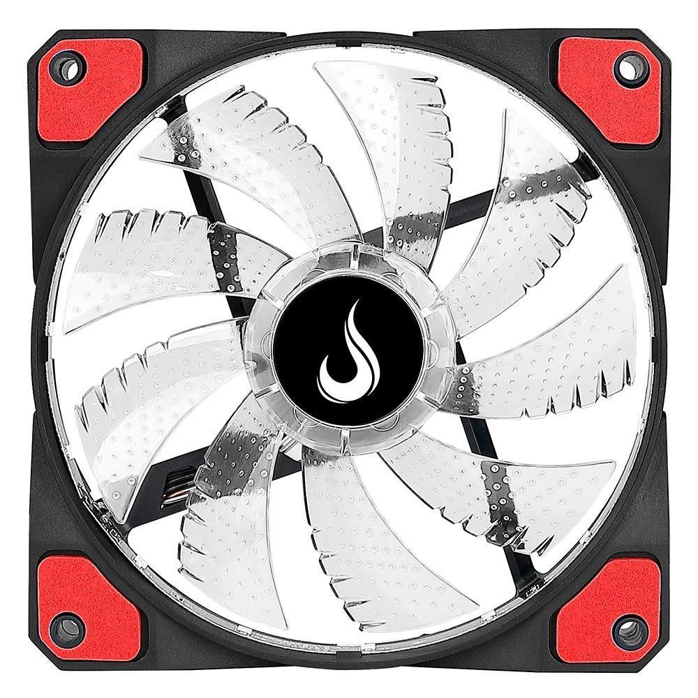 Ventoinha Rise Mode Wind W1, 120mm, LED Vermelho, Preto - RM-WN-01-BR - 4