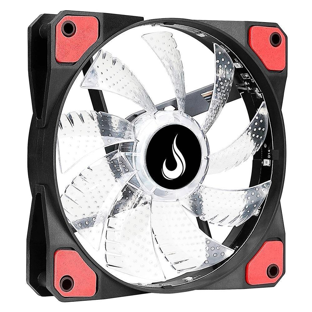Ventoinha Rise Mode Wind W1, 120mm, LED Vermelho, Preto - RM-WN-01-BR - 5