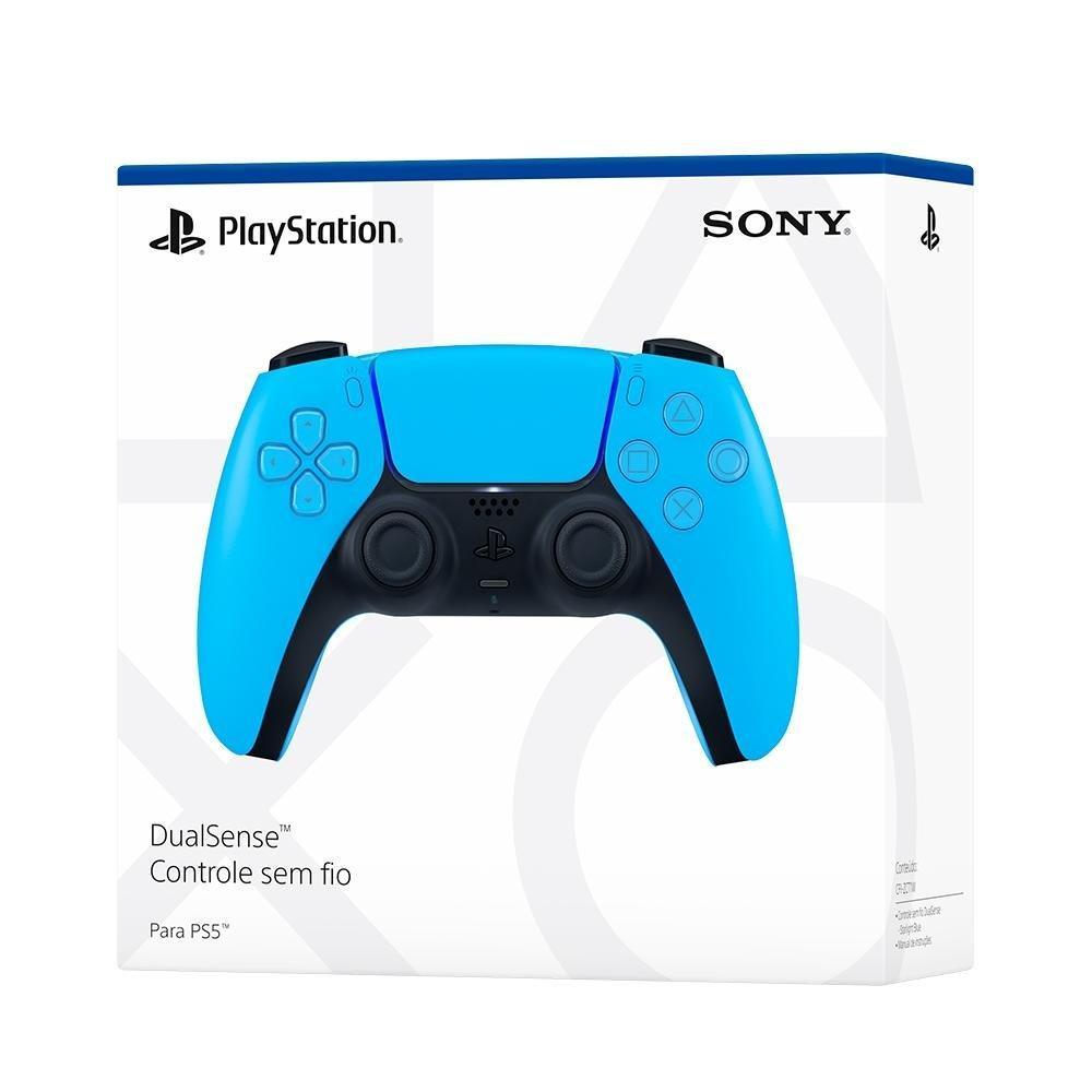 Controle Sony DualSense PS5, Sem Fio, Starlight Blue - 3006454 - 2