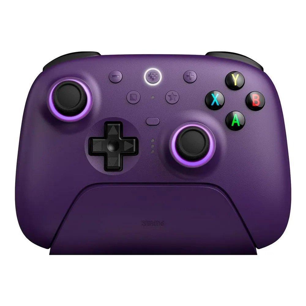 Controle Wireless 8BitDo Ultimate 2, Efeito Hall, 2.4G, com Dock, p/ PC e Android, Roxo - 81HE03 - 4