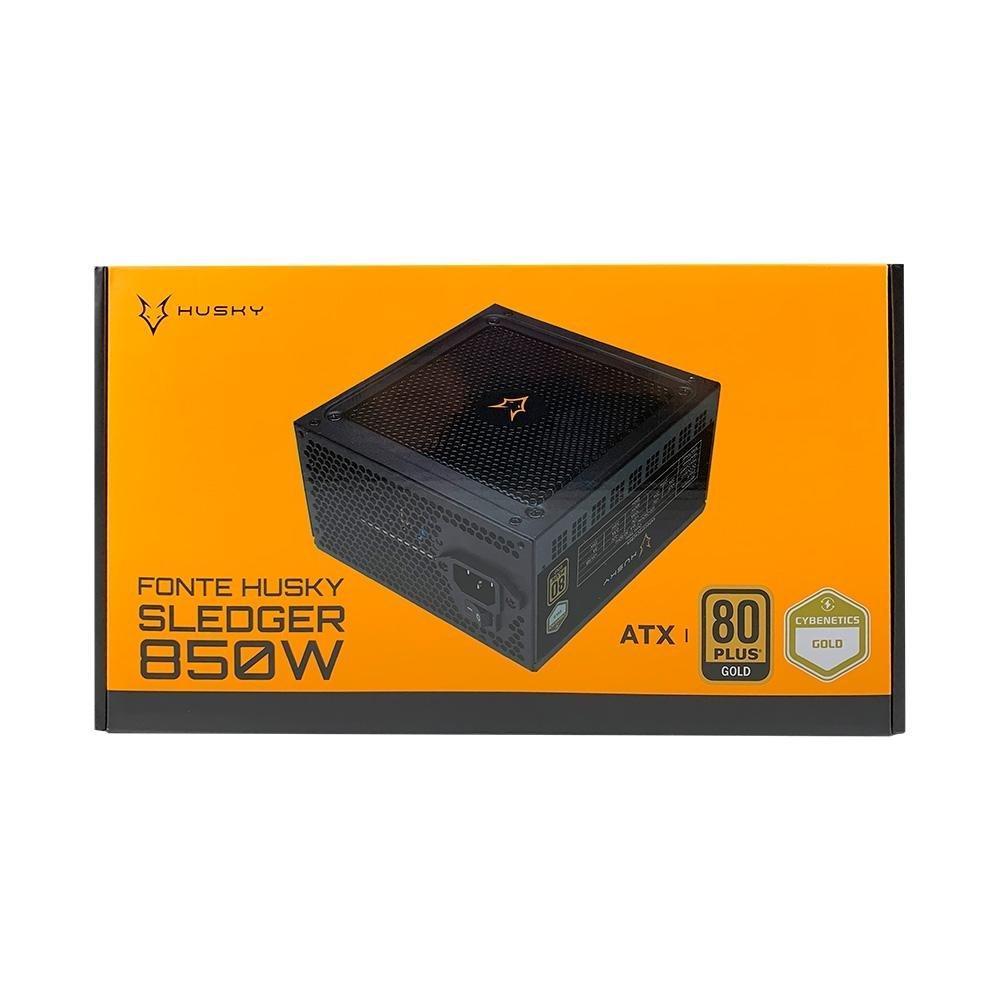Fonte Husky Sledger 850W, 80 Plus Gold, Cybenetics Gold, PFC Ativo, Full Modular, Bivolt - HFN850PT - 2