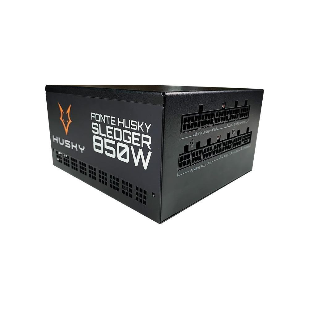 Fonte Husky Sledger 850W, 80 Plus Gold, Cybenetics Gold, PFC Ativo, Full Modular, Bivolt - HFN850PT - 9