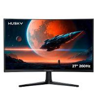 Monitor Gamer Curvo Husky Boreal 27", FHD, 260Hz, 1ms, Adaptive Sync, VA, DisplayPort e HDMI, HDR - HMG00627PT - 1