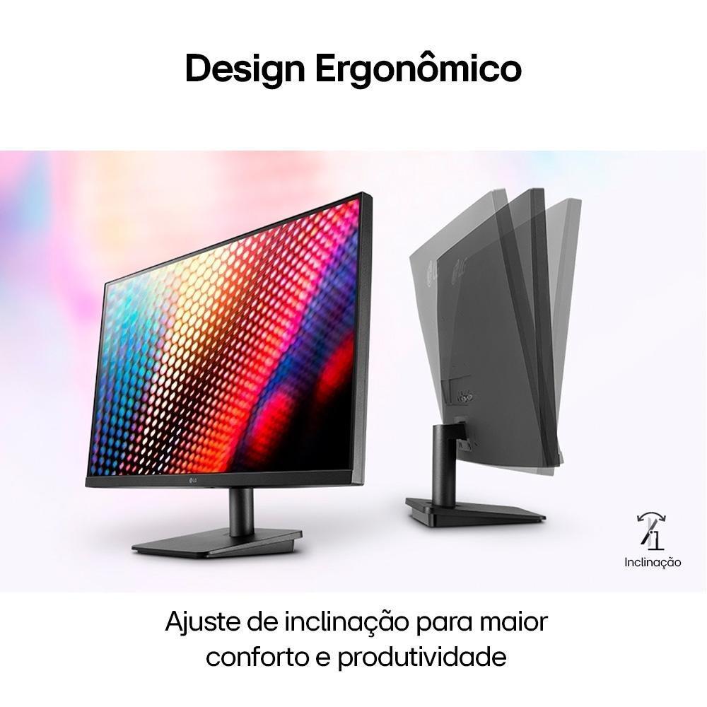 Monitor LG 21,5", FHD, 75Hz, 5ms, VA, HDMI e VGA, FreeSync, Ajuste de Inclinação - 22MP410-B - 8