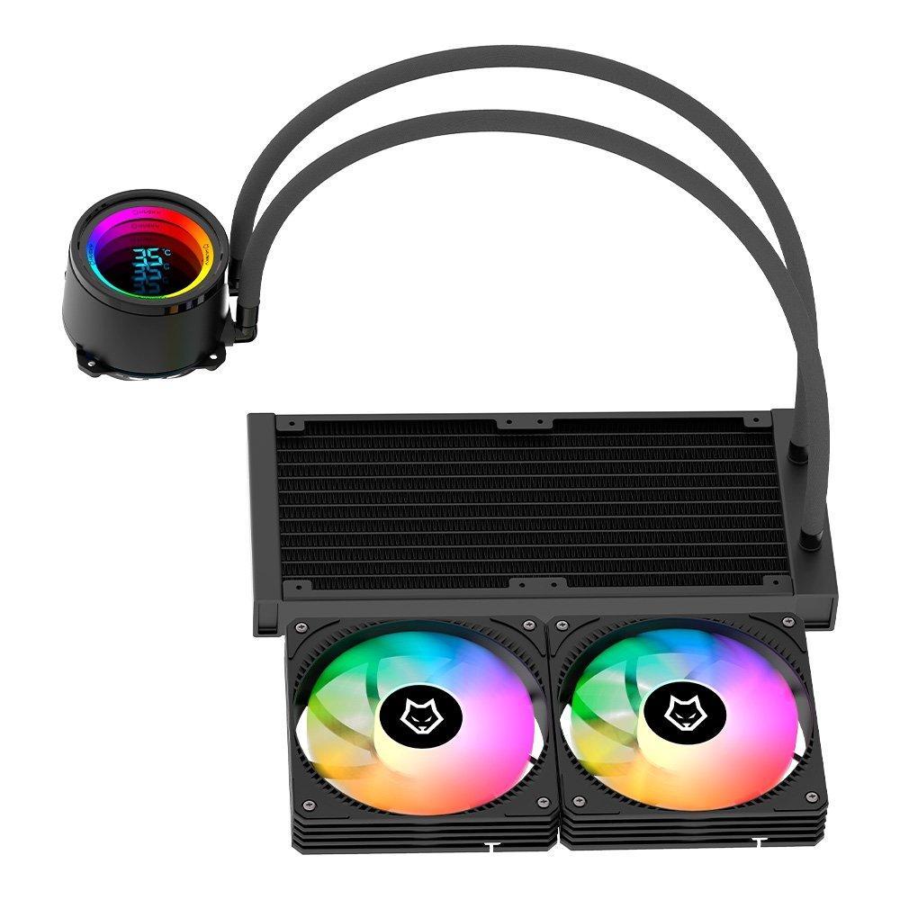 Water Cooler Husky Glacier, Iluminação ARGB, 240mm, AMD e Intel, Preto - HWT600PT - 7