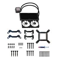 Water Cooler Husky Glacier, Iluminação ARGB, 240mm, AMD e Intel, Preto - HWT600PT - 2