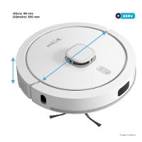 Robô Aspirador e Passa Pano KABUM! smart 900 - 5 Modos de Limpeza, Base 2 em 1, Mapeamento 3D - 220v - Branco - KBSF012 - 2