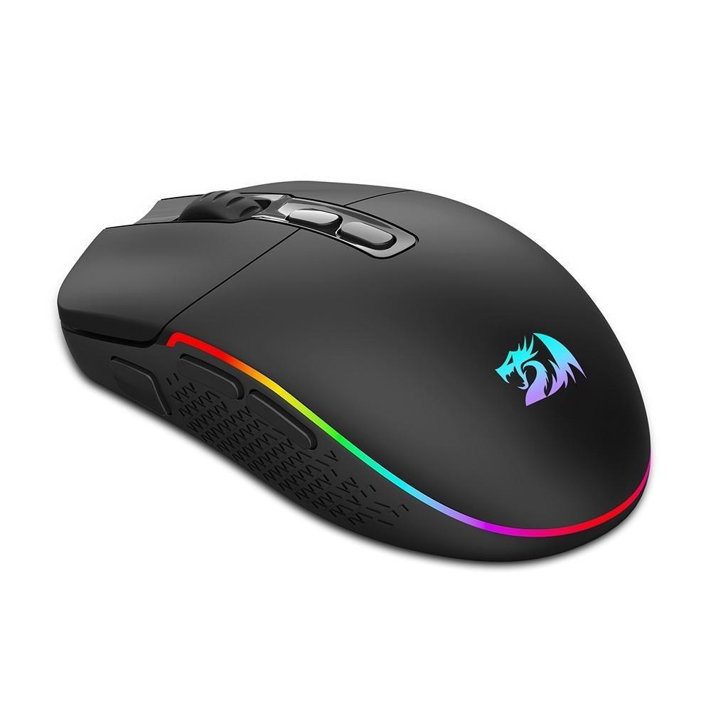 Mouse Gamer Sem Fio Redragon Invader Pro, RGB, 10000 DPI, 9 Botões, Wireless, Preto - M719RGB-PRO - 2