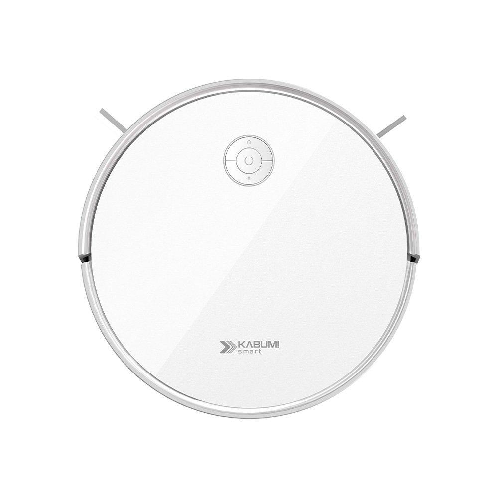 Robô Aspirador e Passa Pano KABUM! smart 550 - 3000Pa, Bateria 100min, Bluetooth, Função Carpete, Bivolt, Branco - KSAR550BR - 1