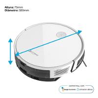 Robô Aspirador e Passa Pano KABUM! smart 550 - 3000Pa, Bateria 100min, Bluetooth, Função Carpete, Bivolt, Branco - KSAR550BR - 4