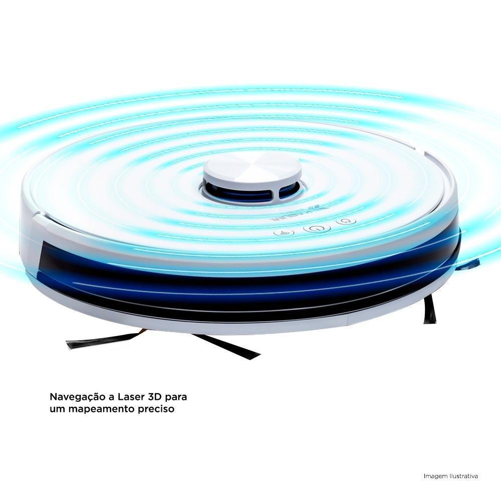 Robô Aspirador e Passa Pano KABUM! smart 700 - 5 Modos de Limpeza, Mapeamento a Laser 3D, Base de Carregamento - Bivolt - Branco - KBSF006 - 4