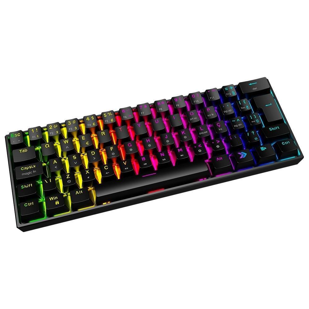 Teclado Mecânico Gamer KBM! GAMING TG600, Preto, 60% e ABNT2, RGB, Switch Gateron Blue - KGTG600PTAZ - 2