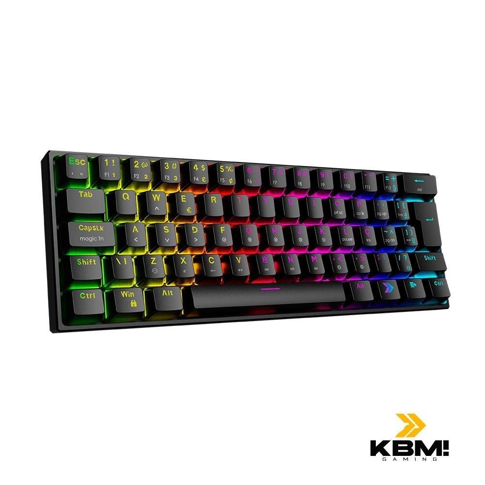 Teclado Mecânico Gamer KBM! GAMING TG600, Preto, 60% e ABNT2, RGB, Switch Gateron Blue - KGTG600PTAZ - 5