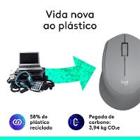 Mouse sem fio Logitech M280 com Conexão USB e Pilha Inclusa, Cinza - 910-004285