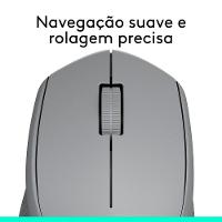 Mouse sem fio Logitech M280 com Conexão USB e Pilha Inclusa, Cinza - 910-004285 - 8