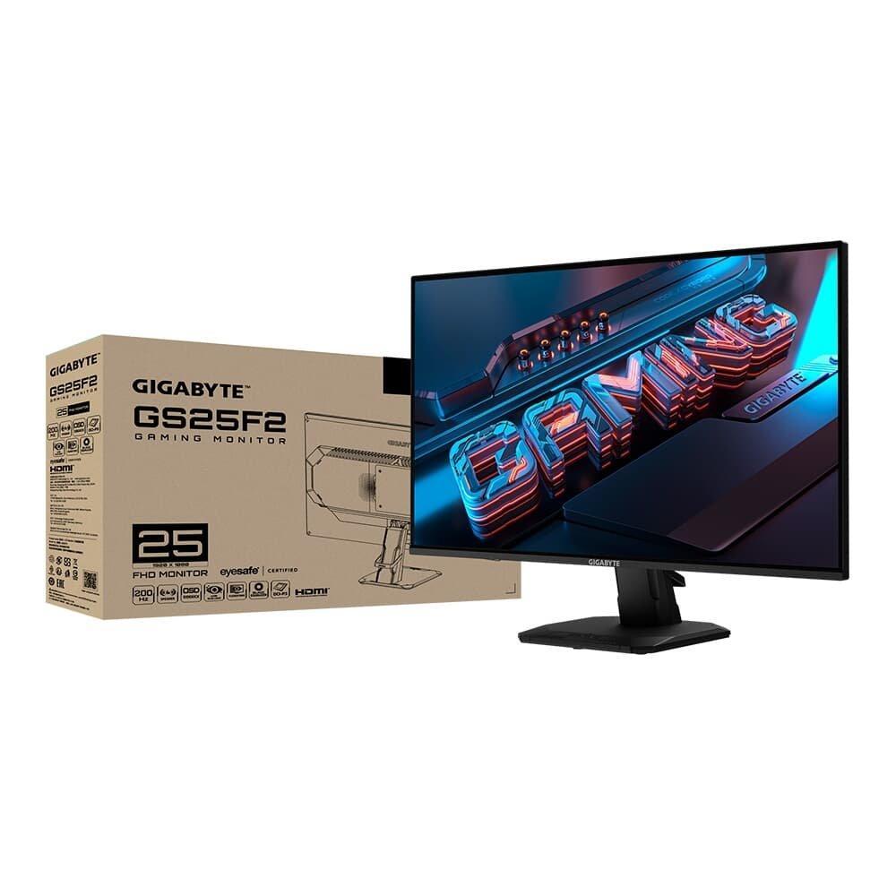 Monitor Gamer Gigabyte 25", FHD, 200Hz, 1ms, IPS, DisplayPort e HDMI, FreeSync, HDR, 120% sRGB, Alto-falante Embutido - GS25F2-SA - 2