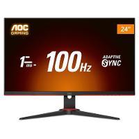 Monitor Gamer AOC 23.8", Full HD, 100Hz, 1ms, IPS, DisplayPort e HDMI, Adaptive-Sync,  - 24G2E1 - 6