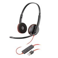 Headset Poly Blackwire C3220, Driver 28mm, USB, Stereo, Preto - 80S02A6 - 1