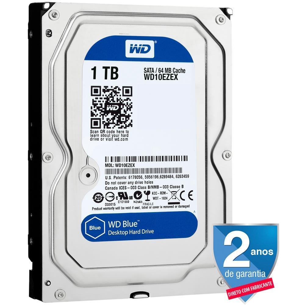 HD Interno WD Blue, 1TB, SATA, 3.5' - WD10EZEX - 4