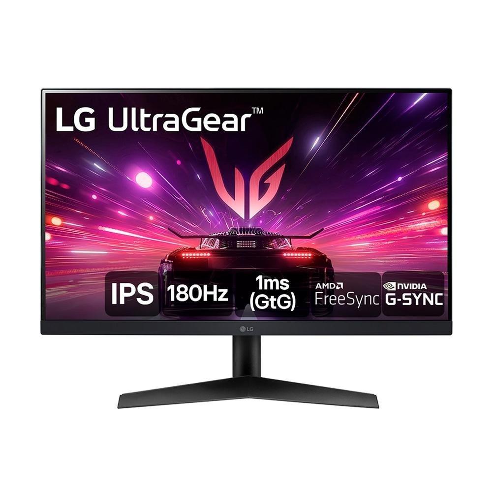 Monitor Gamer LG UltraGear 24", FHD, 180Hz, 1ms, IPS, DP e HDMI, HDR10, FreeSync, G-Sync - 24GS60F-B - 1