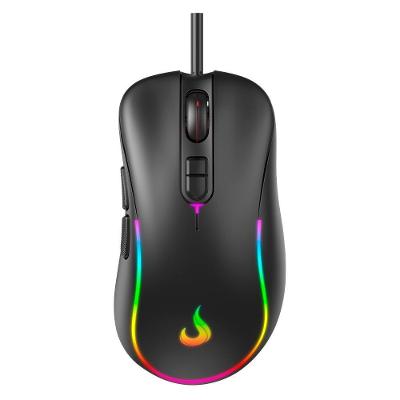 Mouse Gamer Rise Mode G2 Black RGB, 6400 DPI, 7 Botões, Preto - RM-MG-02-FB