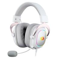 Headset Gamer Redragon Zeus X RGB, Surround 7.1, Driver de 53mm, USB, Microfone com Redução de Ruído, Branco com Rosê - H510WR-RGB - 1