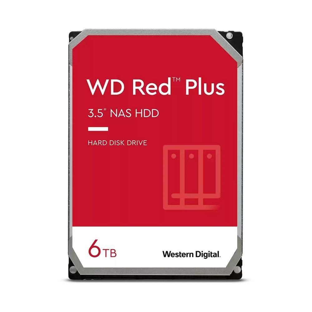 HD WD Red Plus, NAS, 6TB, 3.5', Cache 256MB, 5400RPM, SATA - WD60EFPX - 1