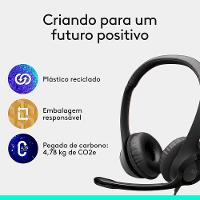 Headset com fio USB Logitech H390 com Almofadas, Controles de Áudio Integrado e Microfone com Redução de Ruído - 981-000014 - 3