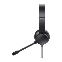 Headset Trust HS-201, Almofadas Macias, Design Leve, Para PC, Conexão USB, Preto - 25373 - 5