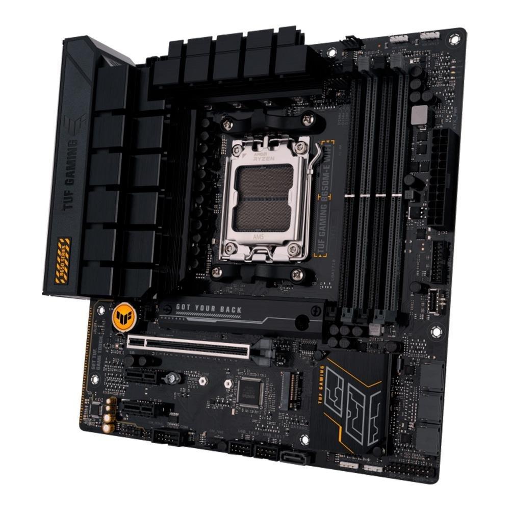 Placa-Mãe ASUS TUF Gaming B650M-E, WIFI, AMD AM5, B650, DDR5, Preto - 90MB1FV0-M0EAY0 - 4