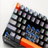 Teclado Mecânico Gamer Machenike K500A-B84, RGB, Switch HUANO BROWN, 75% TKL, Hot-Swappable, Cinza Escuro e Laranja - K500A-B84 LG HRD EN - 2