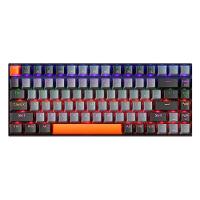 Teclado Mecânico Gamer Machenike K500A-B84, RGB, Switch HUANO BROWN, 75% TKL, Hot-Swappable, Cinza Escuro e Laranja - K500A-B84 LG HRD EN