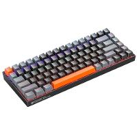 Teclado Mecânico Gamer Machenike K500A-B84, RGB, Switch HUANO BROWN, 75% TKL, Hot-Swappable, Cinza Escuro e Laranja - K500A-B84 LG HRD EN - 5