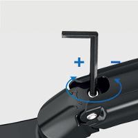 Suporte de Mesa Articulado para Monitores de 17" a 35", ELG, Ajuste de altura com Pistão a Gás - F80N - 7