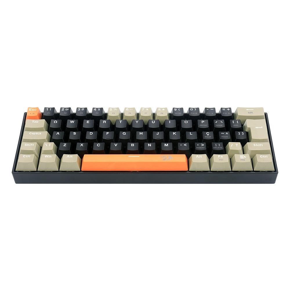 Teclado Gamer Redragon Lakshmi, Switch Brown,  Layout 60%, ABNT2, Preto - K606-OG&BK&GY (PT-BROWN) - 5