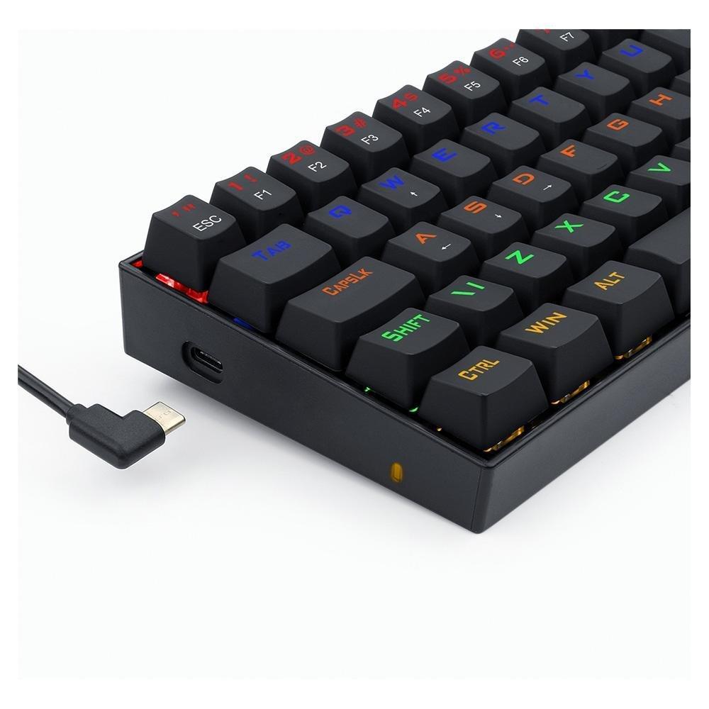 Teclado Mecânico Gamer Redragon Lakshmi, Rainbow Brown, Switch, ABNT2, Preto - K606R (PT-BROWN) - 2