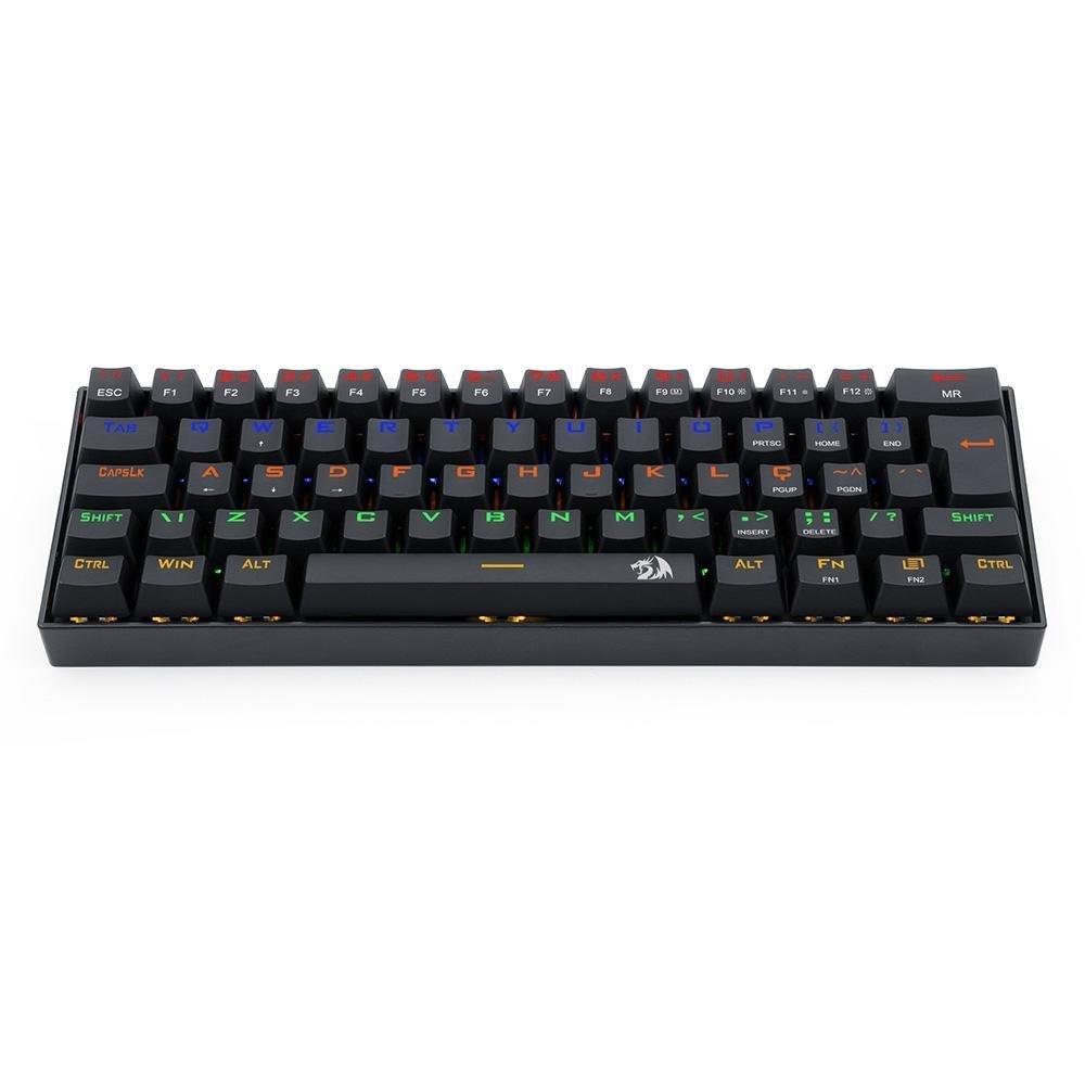 Teclado Mecânico Gamer Redragon Lakshmi, Rainbow Brown, Switch, ABNT2, Preto - K606R (PT-BROWN) - 4
