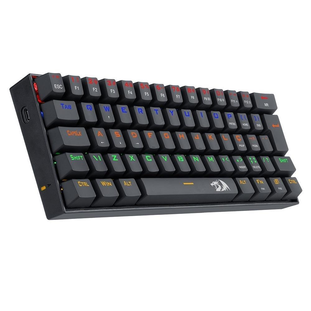 Teclado Mecânico Gamer Redragon Lakshmi, Rainbow Brown, Switch, ABNT2, Preto - K606R (PT-BROWN) - 6