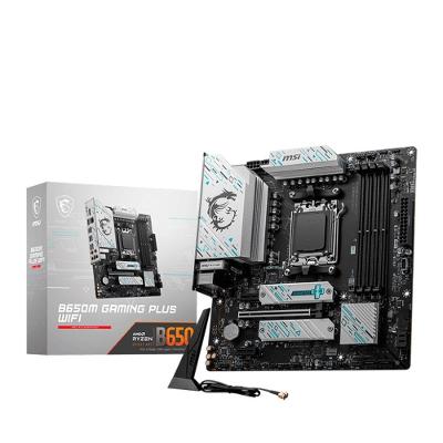 Placa-Mãe MSI B650M Gaming Plus, AMD AM5, M-ATX, DDR5, Wi-Fi, Preto -  B650M GAMING PLUS WIFI