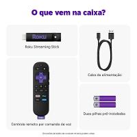 Roku Streaming Stick 2025, Dispositivo para TV HD/FHD, com Controle por Voz, Preto - 3840BR - 5