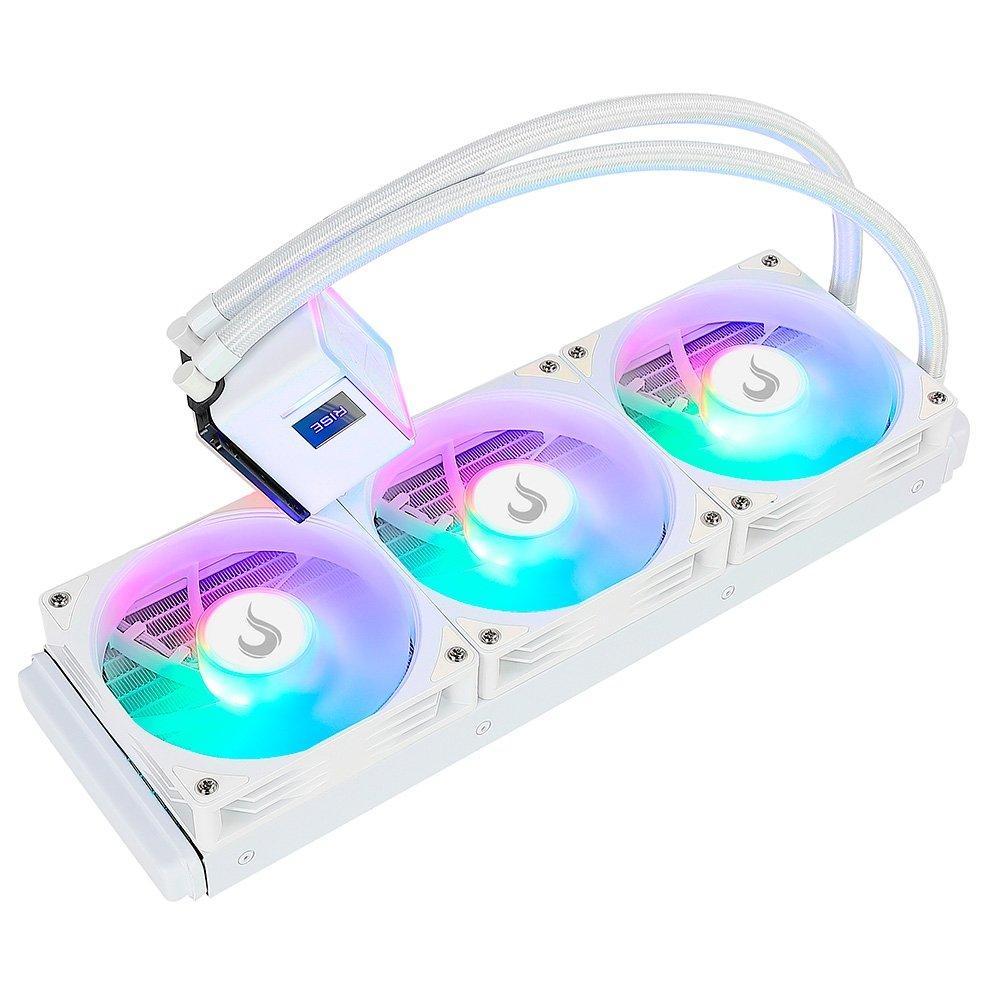 Water Cooler Gamer Rise Mode Frost, ARGB Rainbow, 360mm, AMD e Intel, Branco - RM-WCF-04-RBW - 9