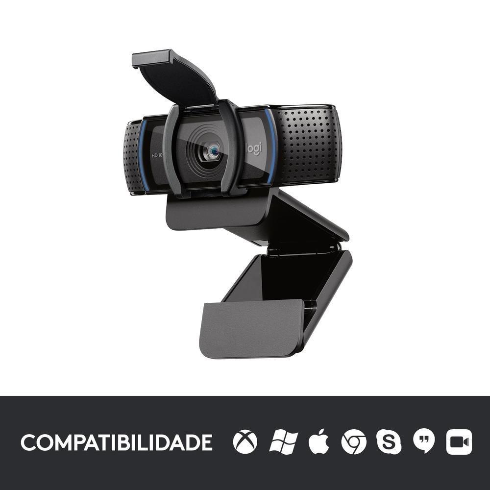 Webcam Full HD Logitech C920s com Microfone Embutido, Proteção de Privacidade, Widescreen 1080p, Compatível Logitech Capture - 960-001257 - 6