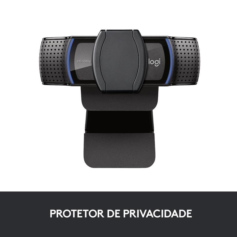 Webcam Full HD Logitech C920s com Microfone Embutido, Proteção de Privacidade, Widescreen 1080p, Compatível Logitech Capture - 960-001257 - 9