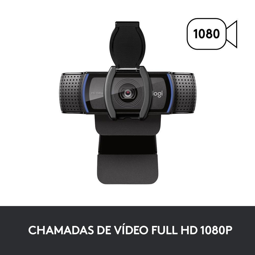 Webcam Full HD Logitech C920s com Microfone Embutido, Proteção de Privacidade, Widescreen 1080p, Compatível Logitech Capture - 960-001257 - 10