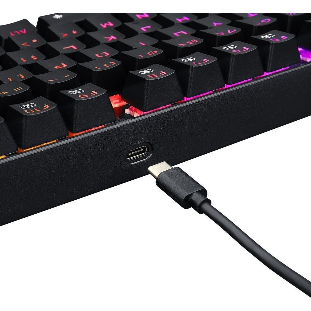 Teclado Sem Fio Mecânico Gamer Redragon Kumara Pro, RGB, Switch Brown, ABNT2, Anti-Ghosting, Wireless, Bluetooth, Preto - K552RGB-BRS-B - 2