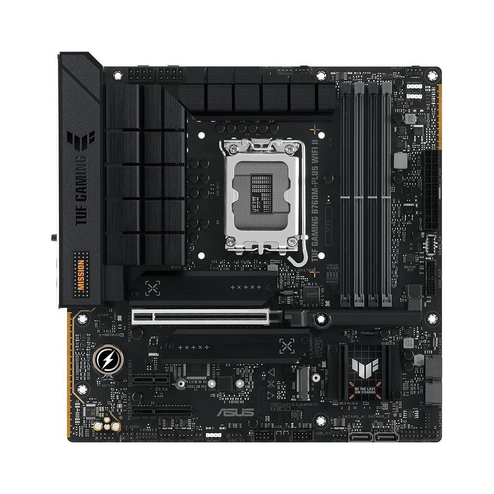 Placa-Mãe ASUS TUF GAMING B760M-PLUS WIFI II, Intel, DDR5, Preto - 90MB1HE0-M0EAY0 - 1