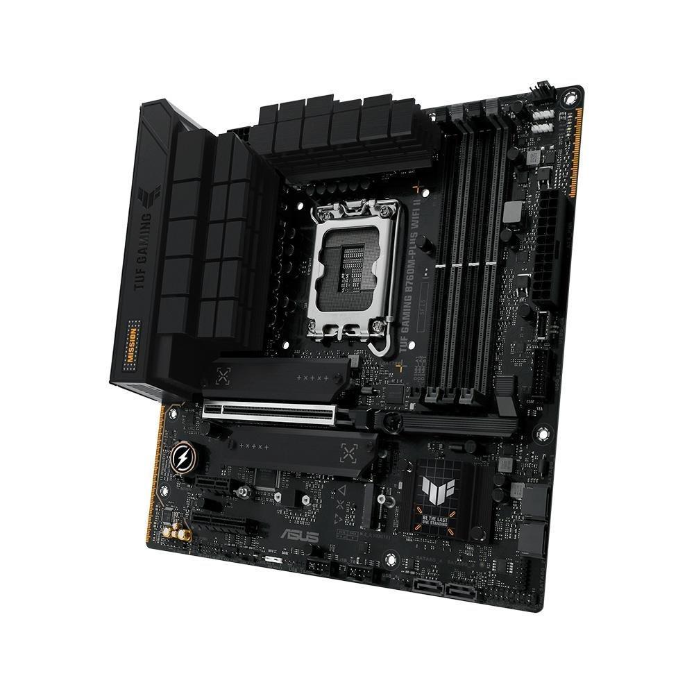 Placa-Mãe ASUS TUF GAMING B760M-PLUS WIFI II, Intel, DDR5, Preto - 90MB1HE0-M0EAY0 - 6